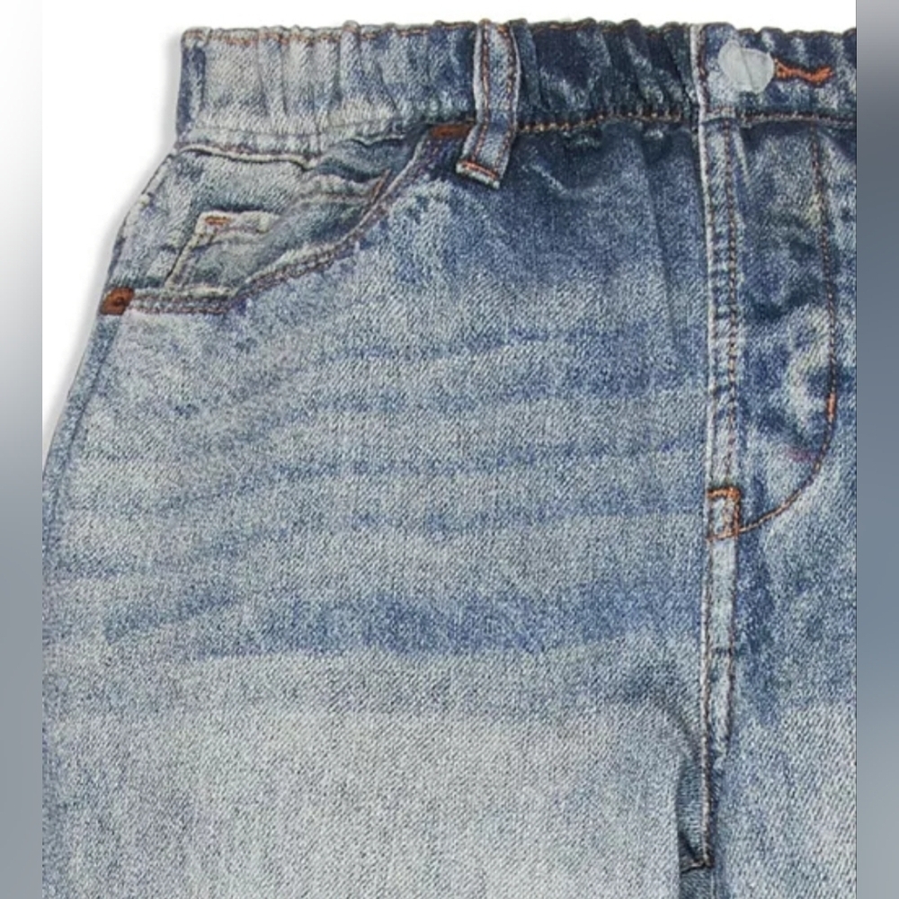 BLANK NYC, Girls' Yes Please Printed Jogger Pants, Faux Distressed Blue, Size XL - Picture 3 of 9